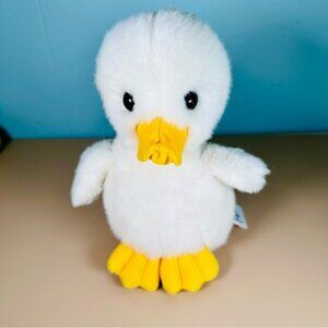Bercor Collection Plush Duck White Vintage Stuffed Animal Plush Lovey 10”T Korea